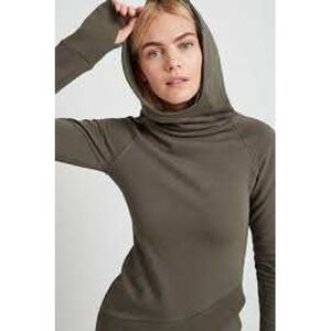 Calia Cold Weather Collection Scuba Hoodie Olive Green Womens Large NWT